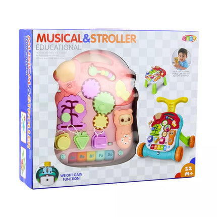 Edukacinis stumdukas interaktyvi panelė 5in1 Rožinis