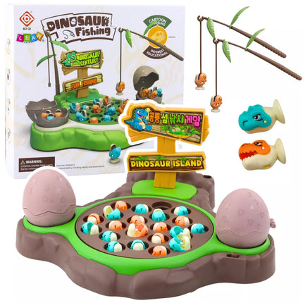 Arkadinis žaidimas Dinozauras Žvejyba Magnetinės Meškerės Garsai