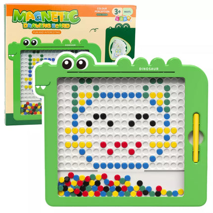 Magnetinė lenta-dėlionė Mozaika Dinozauras Žalios kortelės 20 dizainų