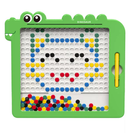 Magnetinė lenta-dėlionė Mozaika Dinozauras Žalios kortelės 20 dizainų