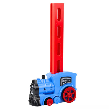 Elektrinis lokomotyvas, Domino kaladėlės, 80 vnt., veikiantis baterijomis, su vandens garais