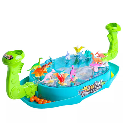 Arkadinis žaidimas Ballsaurs: Šaudymas į numušamus dinozaurus