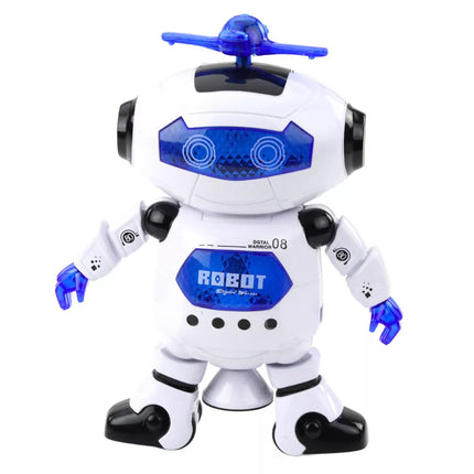 Elektroninis interaktyvus robotas šokantis šviesomis ir garsais