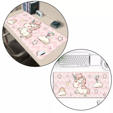 Stalo kilimėlis klaviatūrai su vienaragio guminiu pagrindu 80 x 30 cm