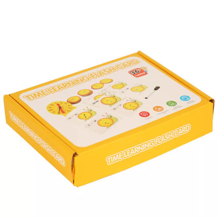 Mokomoji priemonė edukacinių valandų laikrodžio kortelės sausai trinamas žymeklis