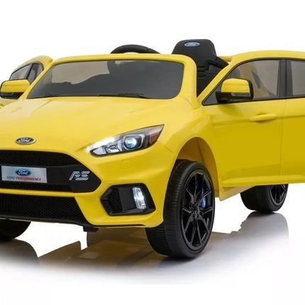 Ford Focus RS Yellow - elektrinis vaikiškas automobilis