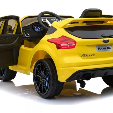 Ford Focus RS Yellow - elektrinis vaikiškas automobilis