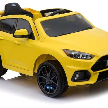 Ford Focus RS Yellow - elektrinis vaikiškas automobilis