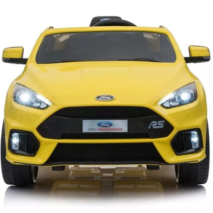 Ford Focus RS Yellow - elektrinis vaikiškas automobilis