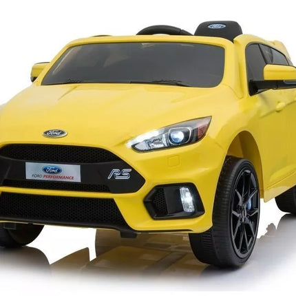 Ford Focus RS Yellow - elektrinis vaikiškas automobilis