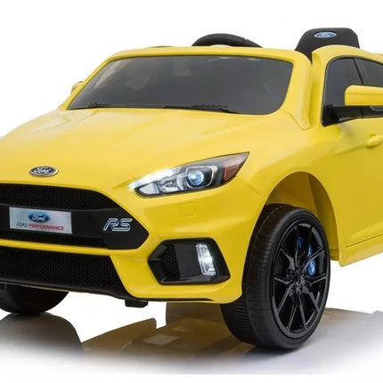 Ford Focus RS Yellow - elektrinis vaikiškas automobilis