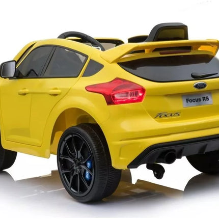 Ford Focus RS Yellow - elektrinis vaikiškas automobilis