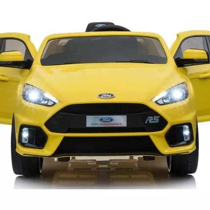 Ford Focus RS Yellow - elektrinis vaikiškas automobilis