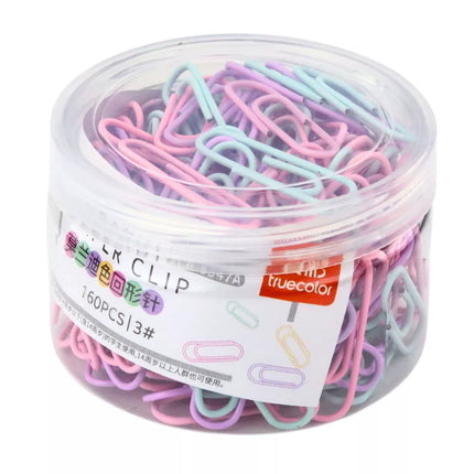 Spalvingų sąvaržėlių rinkinys dėžutėje, 160 vnt.