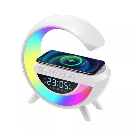 Naktinė lempa daugiafunkcis žadintuvas indukcinis įkroviklis