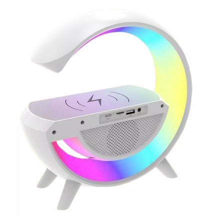 Naktinė lempa daugiafunkcis žadintuvas indukcinis įkroviklis