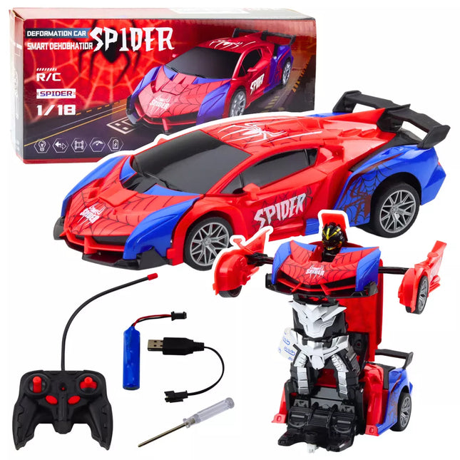 Automobilis Robotas Voras Nuotoliniu Būdu Valdomas 2in1 Šviesos Garsai