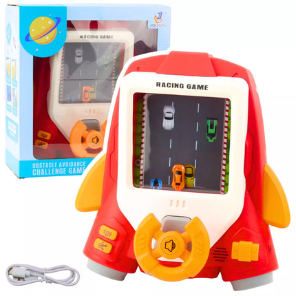 Vaikutisiskas vairavimo simuliatorius su raketos vairu ir garsais - Raudonas