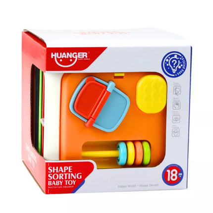 Sensorinis kubas, lavinantis, rūšiuoklis vaikams, lankstus, spalvotas