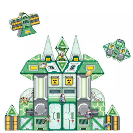 Magnetiniai blokeliai Kosminė stotis 4D 66 vnt.