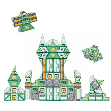 Magnetiniai blokeliai Kosmoso kosminė stotis 4D 108 vnt.