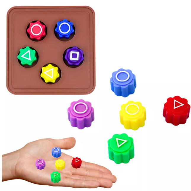 Kauliukai žaidimui Gonggi Hacele Squid Games Arcade žaidimo pagrindas 5 vnt. B