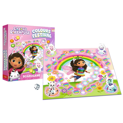 Spalvų festivalis – Gabby lėlių namelis Trefl 02594 žaidimas