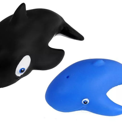 Rinkinys jūrų gyvūnėlių maudynėms, guminis žvejybos sietelis, 12 vnt.