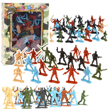 Didelis karinių karių armijos figūrėlių rinkinys