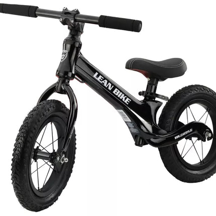 Balansinis dviratis MAGNEZIO RS, lengvas magnio rėmas, juodas