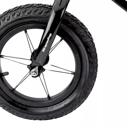 Balansinis dviratis MAGNEZIO RS, lengvas magnio rėmas, juodas