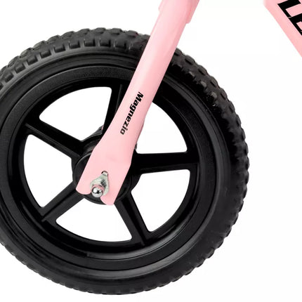 MAGNEZIO balansinis dviratukas, lengvas magnio rėmas, rožinis