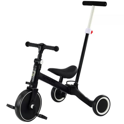 Triratukas PRO50 su stūmimo rankena, juodas