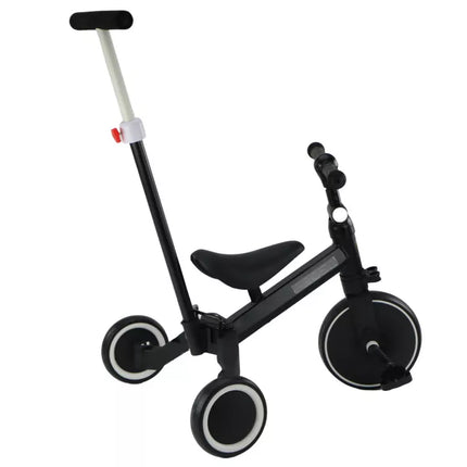 Triratukas PRO50 su stūmimo rankena, juodas