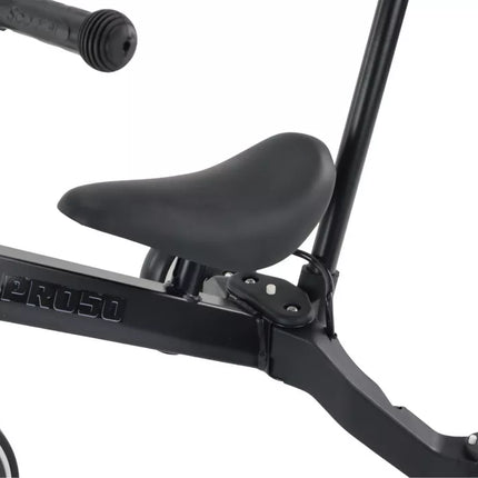 Triratukas PRO50 su stūmimo rankena, juodas