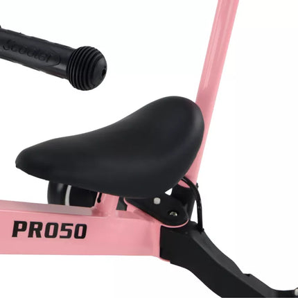 Triratukas PRO50 su stūmimo rankena, rožinis