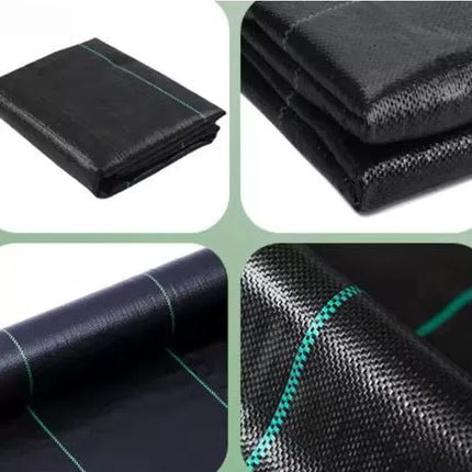 Juoda agrotextilė 160 cm x 50 m UV 90 g nuo piktžolių + tvirtinimo elementai