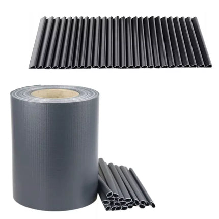 Aptvėrimo juosta su UV apsauga, 20 spaustukų, pilka, 450 g/m², 19x35m