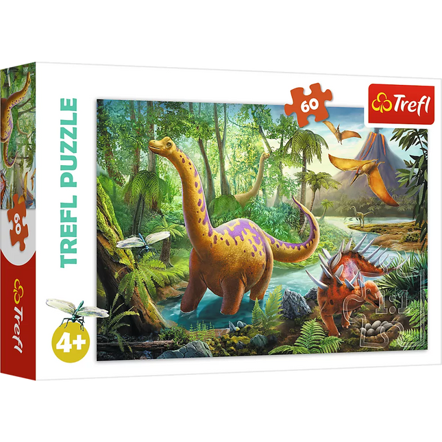 Dėlionė - 60 - Dinosaurų vaikščiojimas - Trefl 17319