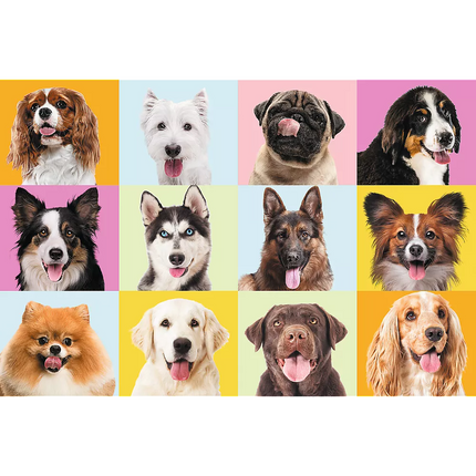 Dėlionės - "60" - Mieli šuniukai / Trefl 17374