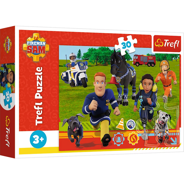 Dėlionė - "30" - Pasiruošęs padėti ugniagesys Semas Trefl 18297