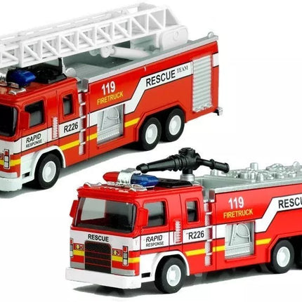 Gaisrinė gelbėjimo mašina su kopėčiomis 1:32