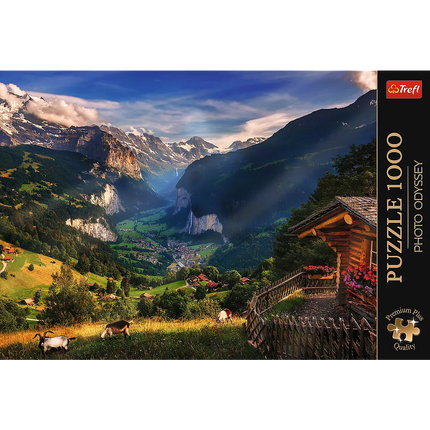 Dėlionė - "1000 Premium Plus" - "Photo Odyssey: Lauterbrunnen" 10821