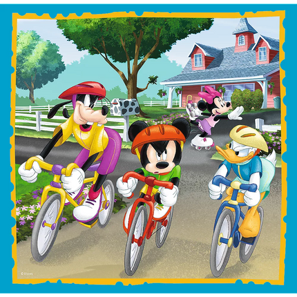 Dėlionė - "3in1" - Mikis Pukuotukas su draugais Trefl 34846