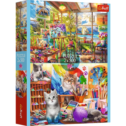 Dėlionė - 2x500 - Tapybos menas FSC Mix 70% 37530