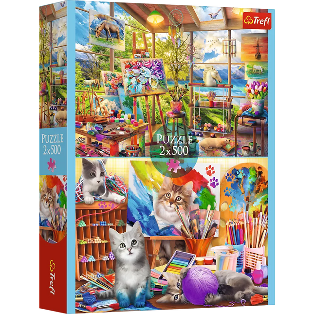 Dėlionė - 2x500 - Tapybos menas FSC Mix 70% 37530