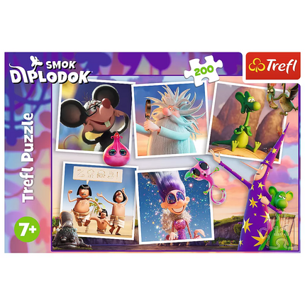 Dėlionė - "200" - Diplodoko Drakono nuotykiai Trefl 13322