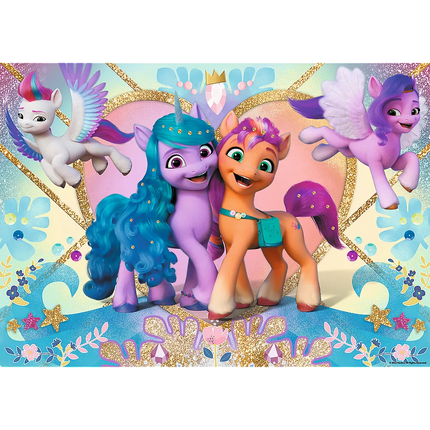 Dėlionė su blizgučiais 100 vnt. My Little Pony Shiny Ponies Trefl 14831