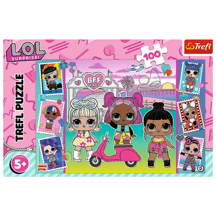 Dėlionė – „100“ – LOL lėlių nuotraukos Trefl 16443