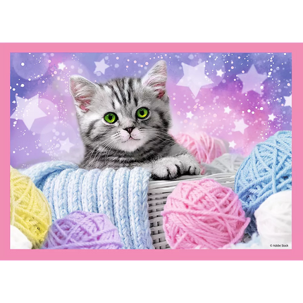 Dėlionė - "4w1" - Juokingi kačiukai Trefl 34396